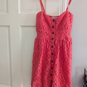 Trixxi Pink Sundress with Spaghetti Straps